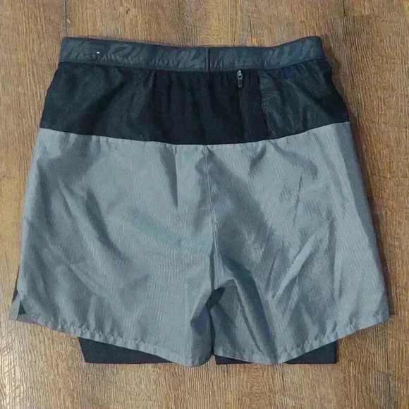 Nike Dri-fit wild run flex stride gray/black men's shorts small - Picture 4 of 6